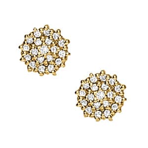 Earrings Cluster — White Gold