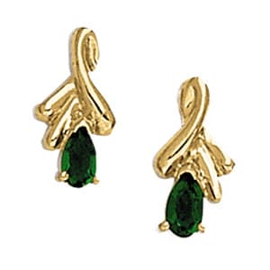 Pear Fashion Earrings — RIGHT — White Gold