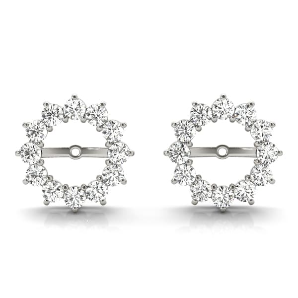 Round Halo Earring Jackets (6.5 mm) — View 1