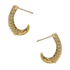 3-Row J-Hoop Earrings — View 1