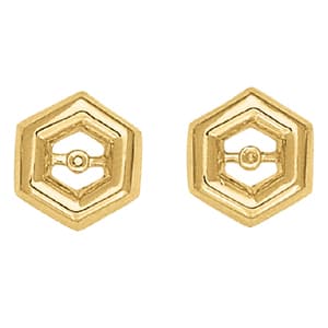 Earrings Jackets — White Gold
