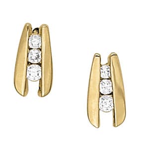 Earrings 3 Stone — View 1