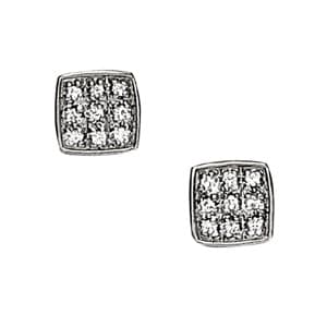 Earrings Cluster — White Gold