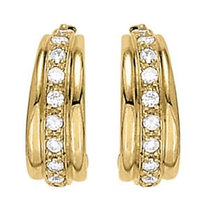 Earrings Hoop Earrings J-hoops — View 1
