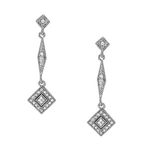 Earrings Cluster — White Gold