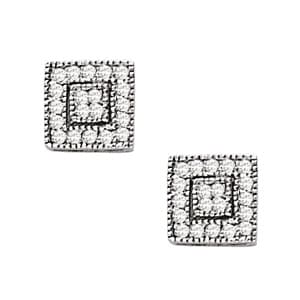Earrings Cluster — White Gold