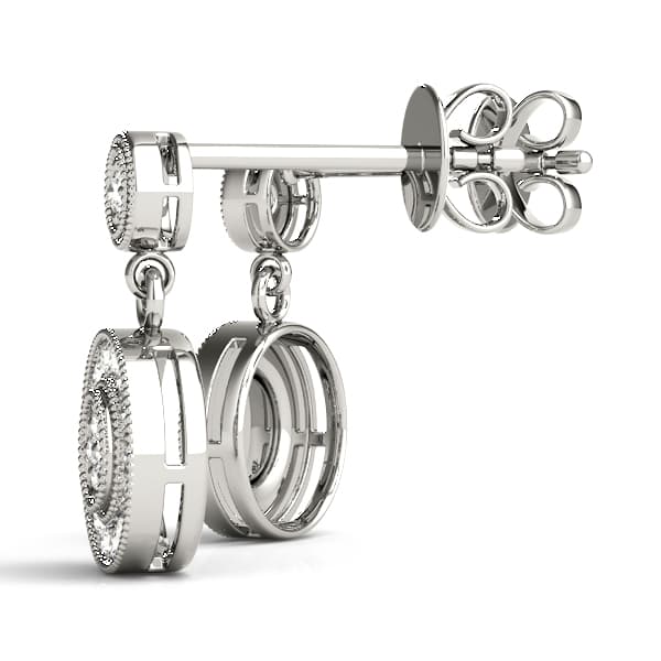 Center is cluster not 1 stone (1/8 ct. tw.), Angle view in white gold or platinum