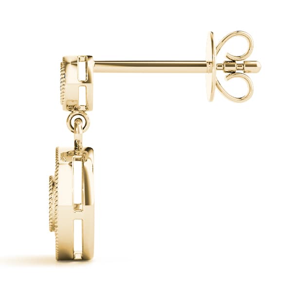 Center is cluster not 1 stone (1/8 ct. tw.), Side view in yellow gold