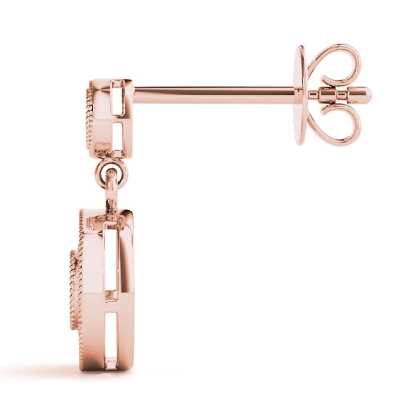 Center is cluster not 1 stone (1/8 ct. tw.), Side view in rose gold
