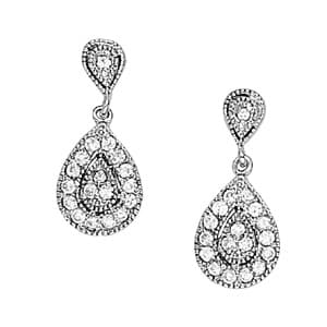 Earrings Cluster — White Gold