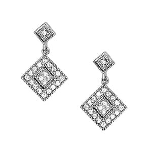 Earrings Cluster — White Gold