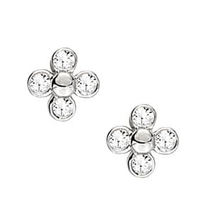 Earrings Cluster Matching 30911,82828 — White Gold