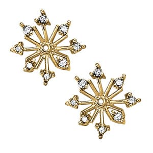 Earrings Jackets — White Gold