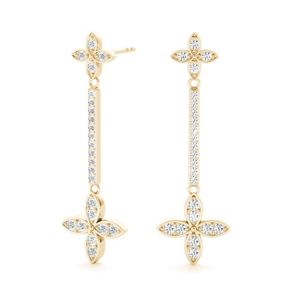 Vol 4 * Bkdn * (0.19 ct. tw.), Front view in yellow gold
