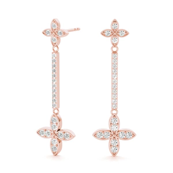 Vol 4 * Bkdn * (0.19 ct. tw.), Front view in rose gold