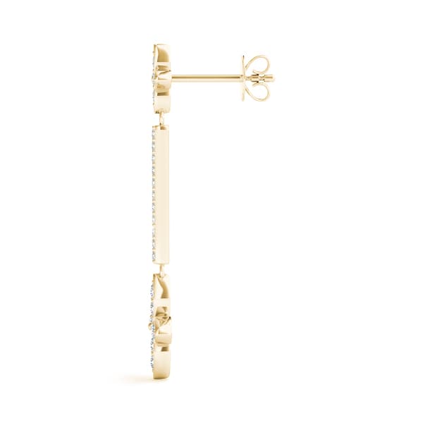 Vol 4 * Bkdn * (0.19 ct. tw.), Side view in yellow gold