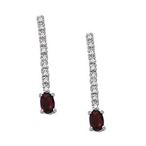 Earrings Color Oval — White Gold