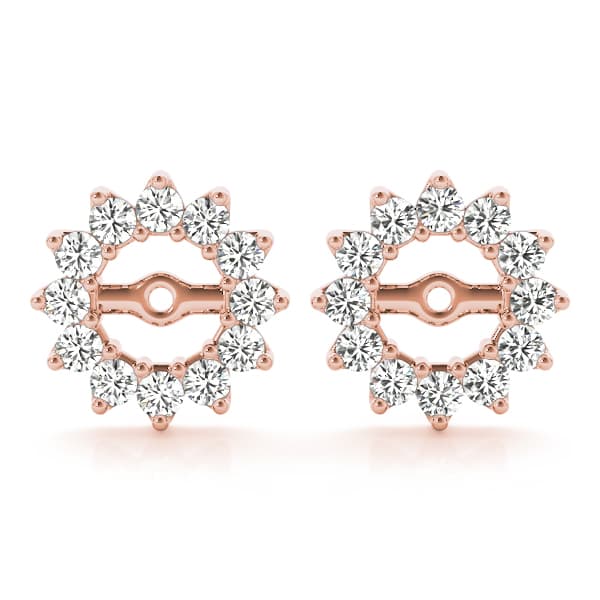 Jackets Earring (0.22 ct. tw.), Front view in rose gold