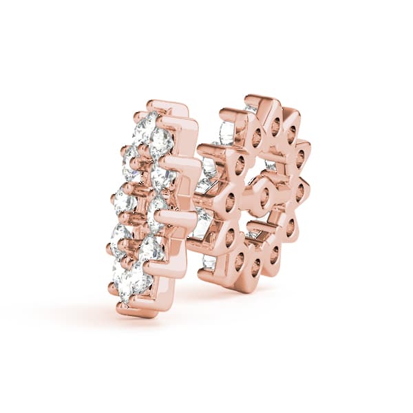 Jackets Earring (0.22 ct. tw.), Side view in rose gold