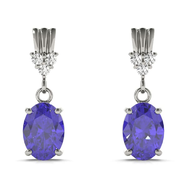Earrings Color Oval — 7X5 MM — View 1