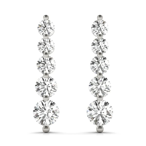Journey Drop Earrings — 1/4 CT — View 1