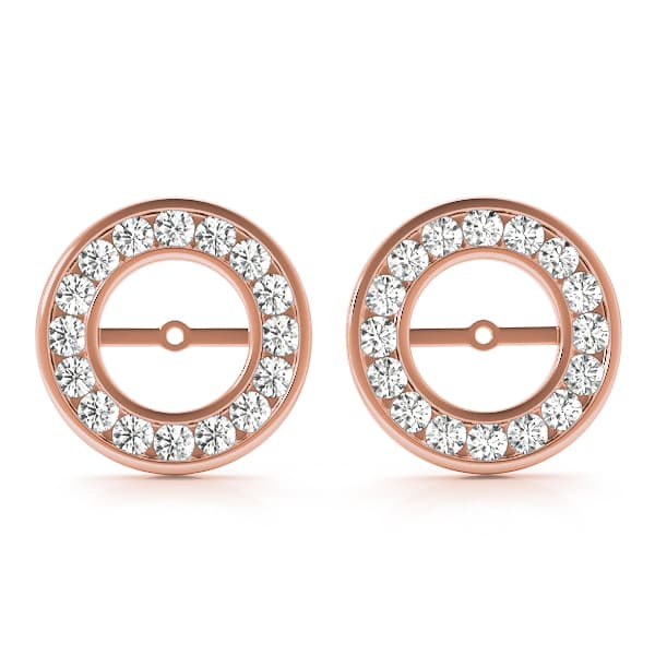 Jackets Earring (1/4 ct. tw.), Front view in rose gold