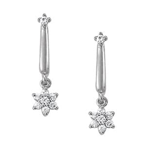 Earrings Cluster — White Gold