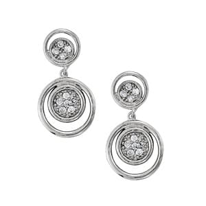 Earrings Cluster — White Gold