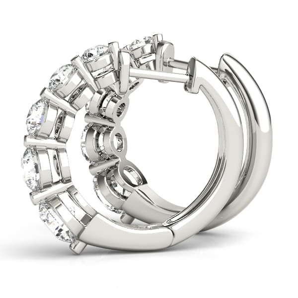 Journey Earrings (0.56 ct. tw.), Angle view in white gold or platinum