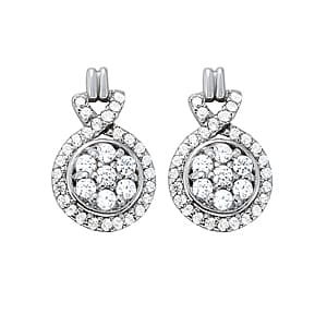 Earrings Cluster — White Gold