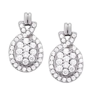 Earrings Cluster — White Gold
