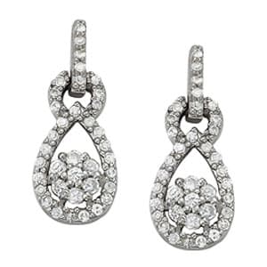 Earrings Cluster — White Gold