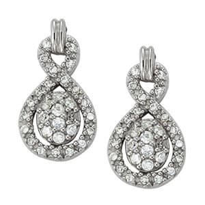Earrings Cluster — White Gold