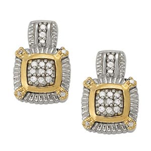 Earrings Cluster — White Gold