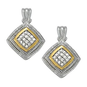 Earrings Cluster — White Gold