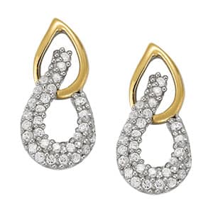 Earrings Fashion — RIGHT — White Gold
