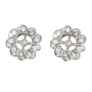 Earrings Jackets — White Gold