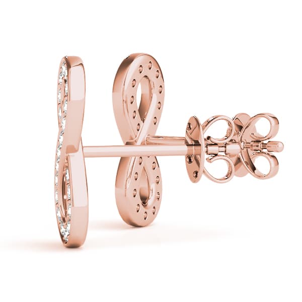 Fashion Earring (0.08 ct. tw.), Angle view in rose gold