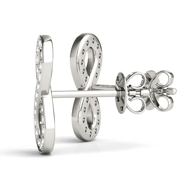 Fashion Earring (0.08 ct. tw.), Angle view in white gold or platinum