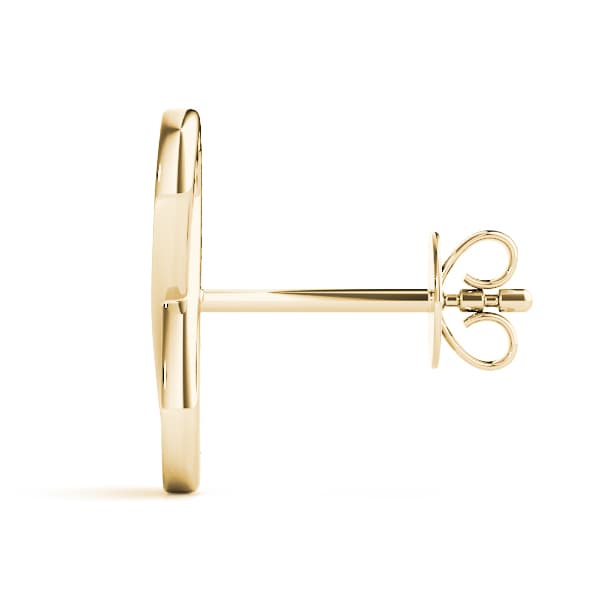 Fashion Earring (0.08 ct. tw.), Side view in yellow gold