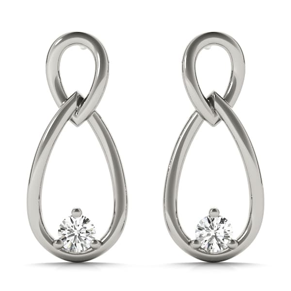 Infinity Teardrop Earrings — View 1
