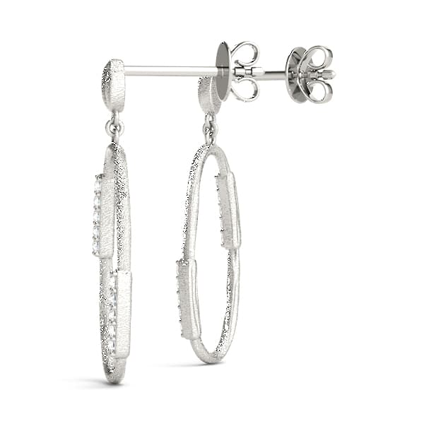 Fashion Earrings (0.05 ct. tw.), Angle view in white gold or platinum