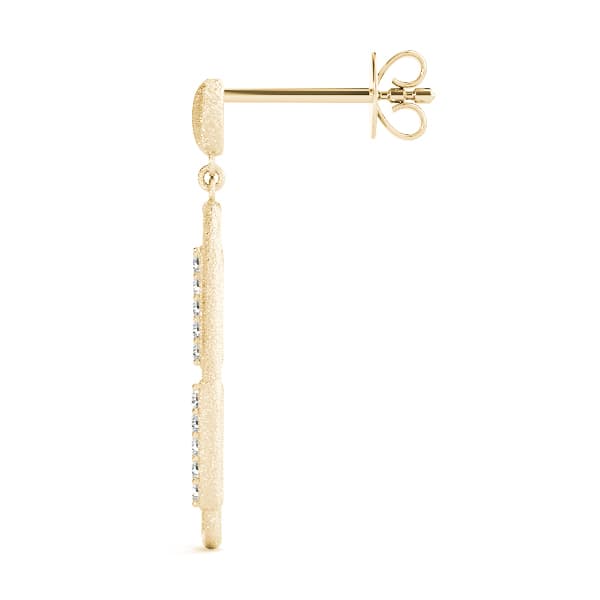 Fashion Earrings (0.05 ct. tw.), Side view in yellow gold