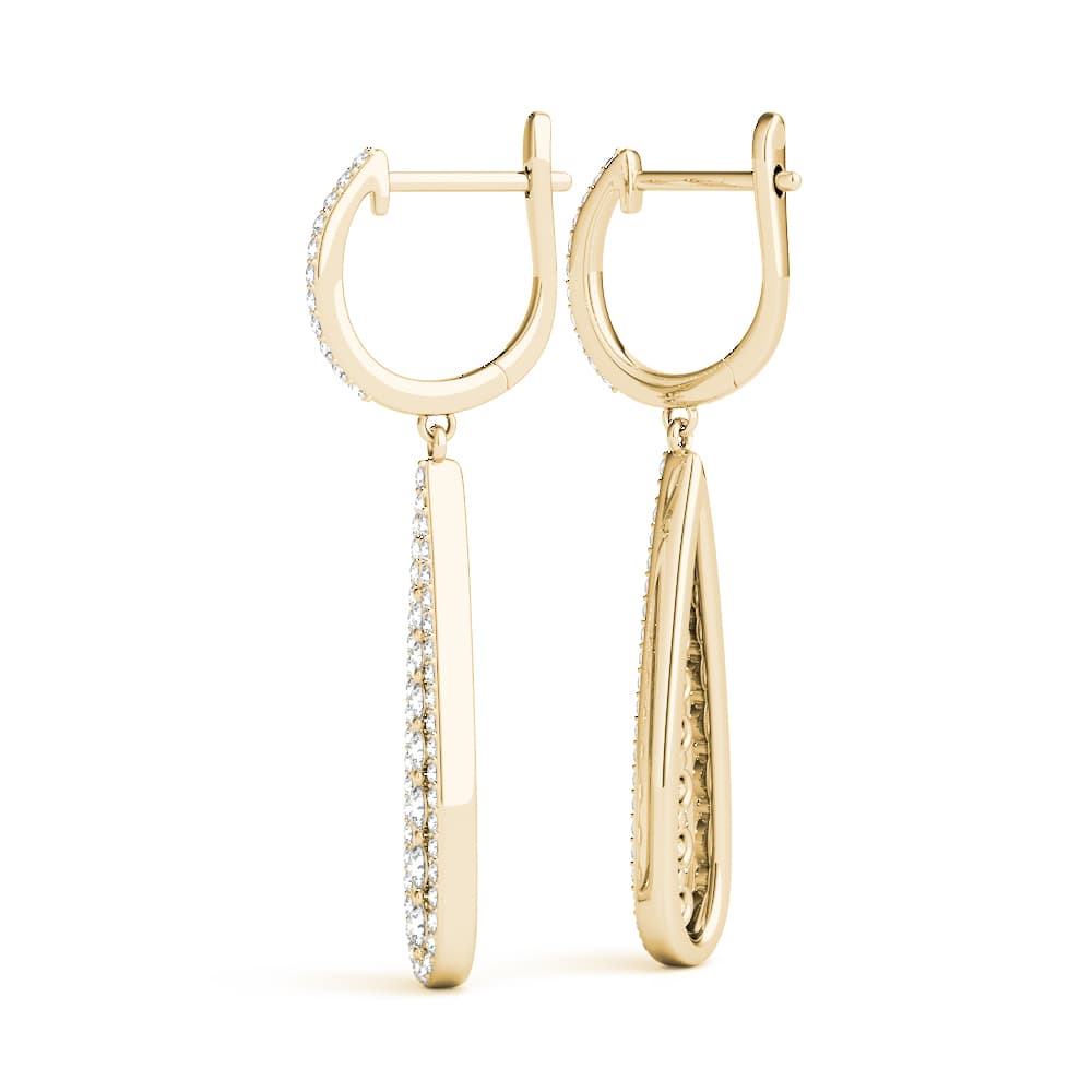 Fashion Earrings (0.42 ct. tw.), Angle view in yellow gold