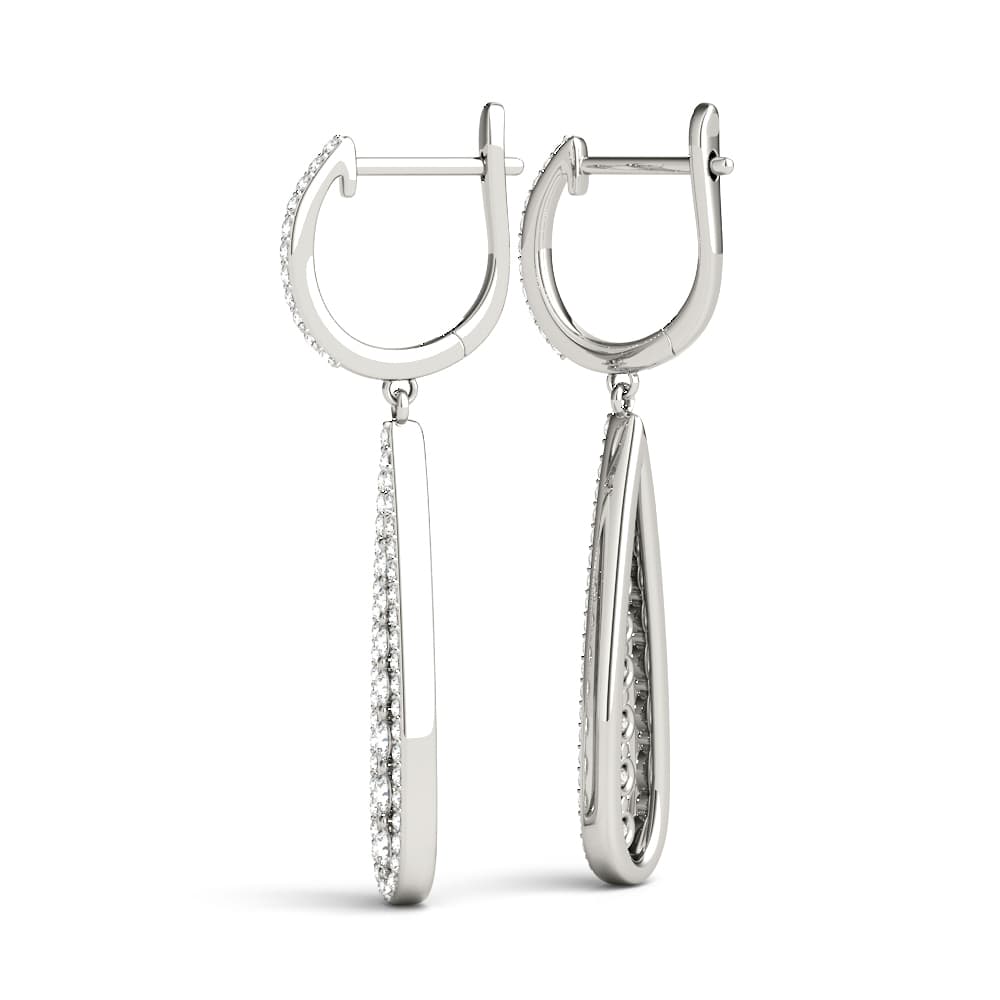 Fashion Earrings (0.42 ct. tw.), Angle view in white gold or platinum