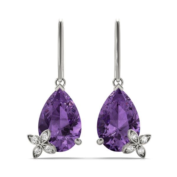 Tear Drop Pear Shaped Earrings — View 1