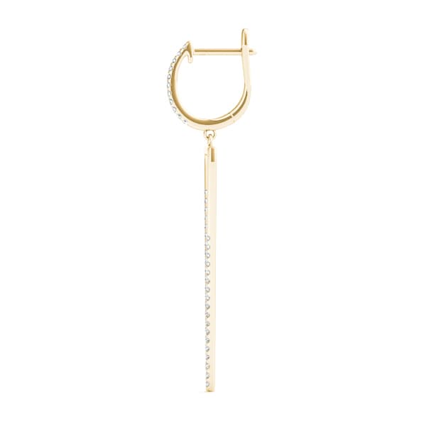Diamond Fashion Earring, Left (0.31 ct. tw.), Side view in yellow gold