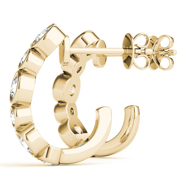 Fashion Earrings (0.59 ct. tw.), Angle view in yellow gold