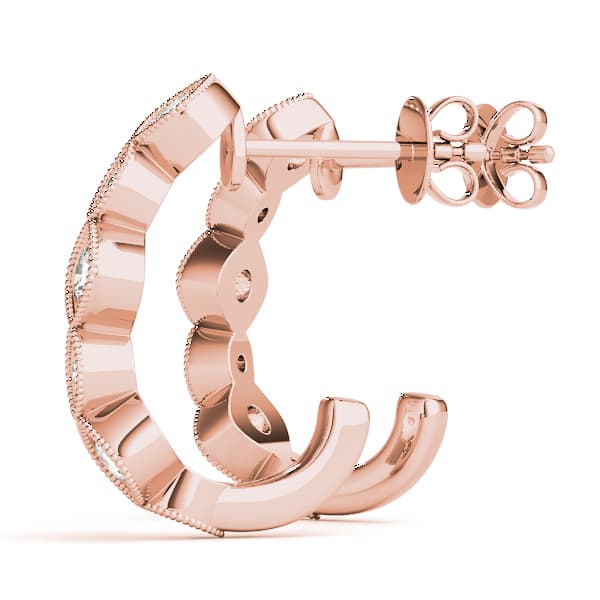 Fashion Earrings (0.21 ct. tw.), Angle view in rose gold