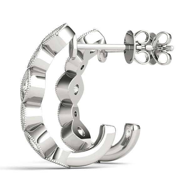 Fashion Earrings (0.21 ct. tw.), Angle view in white gold or platinum